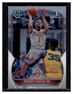 2023 Bowman University Chrome #8 Roddy Gayle Jr 1st Refractor