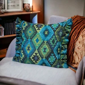 Kissenbezug 40x60 mit Rüschen Kissen Dekokissen Sofakissen 100 % Polyester - Bild 1 von 7