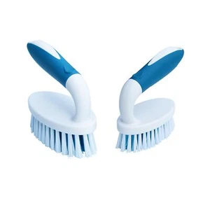 2pack Large & Small Cleaning Brushes Cleaning Carpet Floor Bathroom Kitchenware - Picture 1 of 5