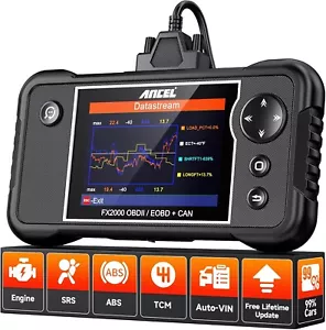 Scanner Car Scanner ABS SRS Transmission Airbag OBDII Scanner Diagnostic Tool, - Picture 1 of 8