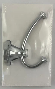 Delta Double Robe Hook, Chrome Finish, Silverton Collection #132890, New in Box - Picture 1 of 3