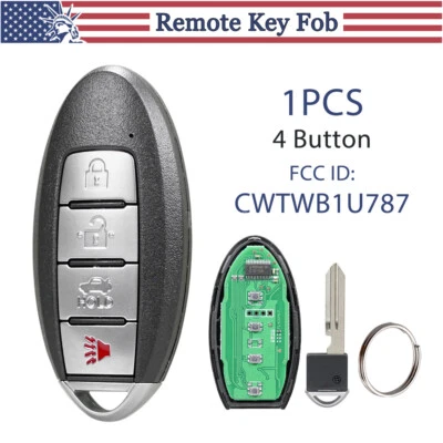 Llavero remoto de entrada para coche Infiniti M37 M56 2011 2012 2013 4 botones CWTWB1U787 Foto 1 de 4