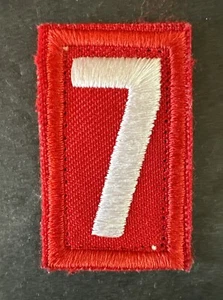 Boy Scouts of America Unidad Número 7 ROJO y BLANCO para Uniforme Actual Cub Scout - Imagen 1 de 6