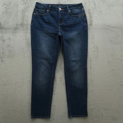 Chico's Jeans Women's 00P US-2P Blue Mid-Rise Girlfriend Ankle Denim 26" Inseam - Image 1 of 4