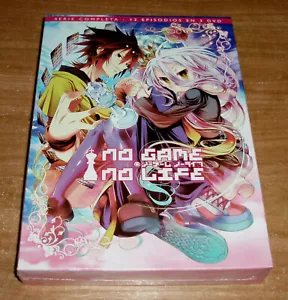 NO GAME NO LIFE SERIE COMPLETA 12 EPISODIOS 3 DVD NUEVO PRECINTADO (SIN ABRIR) - Imagen 1 de 6