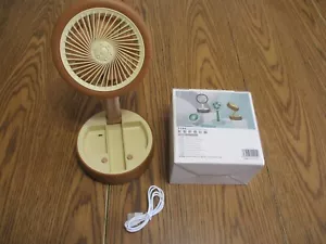 AUTOREIFEN SCHREIBTISCHVENTILATOR KLAPPREIFEN SCHREIBTISCHVENTILATOR LEUCHTET USB LADEN - Bild 1 von 16