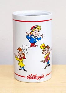 1999 Vintage White Kelloggs Rice Krispies Cookie Jar Canister Missing Top  - Picture 1 of 7