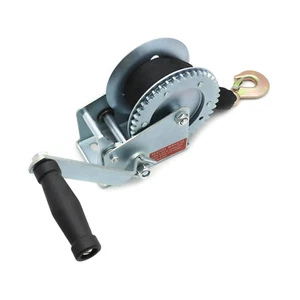 Hand Trailer 1500LB Winch W/ Hook Heavy Duty Towing Winch 4 Pilling Construction - Picture 1 of 11