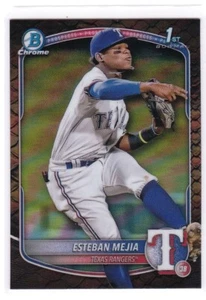 Esteban Mejia Reptilian Refractor 2025 Bowman - Chrome Prospects #BCP-9 Texas - Picture 1 of 3