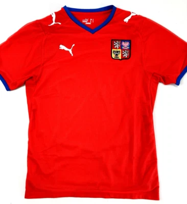 Puma CZECH REPUBLIC 2008/09 S Home Football Shirt Soccer Jersey Czechia Top Kit - Image 1 of 4