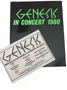 More details for genesis tour programme 1980 &amp; flyer