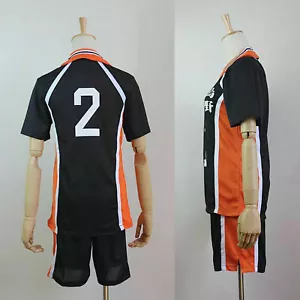 Haikyuu!! Karasuno High School Uniform Jersey No.2 Daichi Sawamura Cosplay S-2XL - Picture 1 of 4