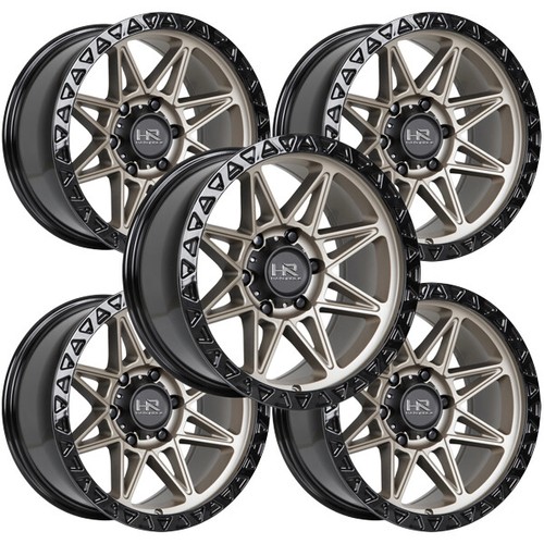 (Set of 5) HardRock OffRoad H109 17x9 6x5.5" 12mm Bronze Wheels Rims