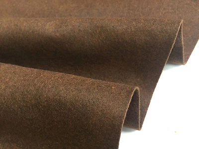 FELT FABRIC Material Craft Plain Colours Polyester 102cm Wide BROWN - Image 1 of 3