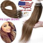 16''-24'' Blending Micro Beads Ring Loop Human Remy Hair Extensions 1G/S 24"Long