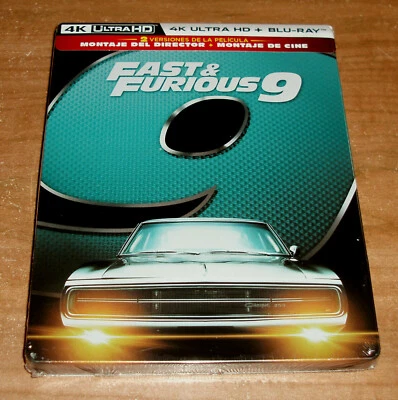 Fast Furious 9 (Fast & Furious) Steelbook 4K UHD + Blu-Ray New Sealed Action - Image 1 of 4