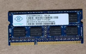 DELL NANYA 4GB SO-DIMM PC3-12800 DDR3 - NOTEBOOK / LAPTOP / AIO : MEMORY - RAM - Picture 1 of 2