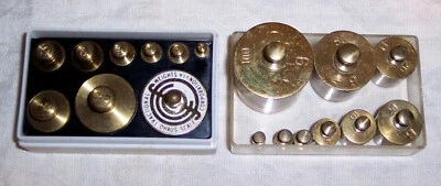 Ohaus Corporation Fractional Brass Scale Weights - Image 1 of 3