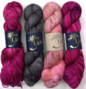 Less Traveled Yarn Super Merino-Nylon Yarn (DK) - Multiple Color Choice - Picture 1 of 14