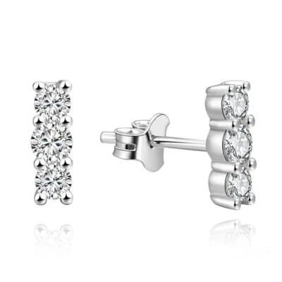 ORECCHINI TRILOGY DONNA IN ARGENTO 925 CON ZIRCONI REGALO - Immagine 1 di 4