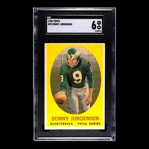 1958 Topps # 90 Sonny Jurgensen SGC 6 EX-NM ~ Philadelphia Eagles HOF ~ New Slab - Picture 1 of 3