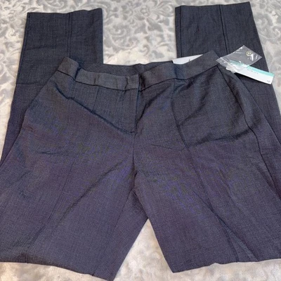 Pantalones de vestir Worthington azul marino pantalones calce curvilíneo talla 4 pierna ajustada con frente plano Foto 1 de 4