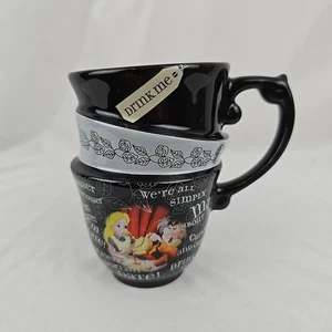 Disney Alice im Wunderland dreifach gestapelt Verrückter Hutmacher Tee Kaffee Becher Tasse Trink mich - Bild 1 von 6
