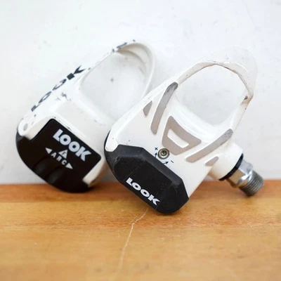 Look ARC Clipless Pedals Alloy White Road Bike Component - Image 1 of 4