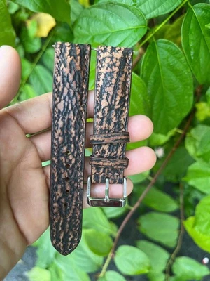 Correa de reloj de cuero 26 mm 24 mm 22 mm 21 mm 20 mm 19 mm 18 mm 16 mm 14 gris nítido,, k Foto 1 de 3