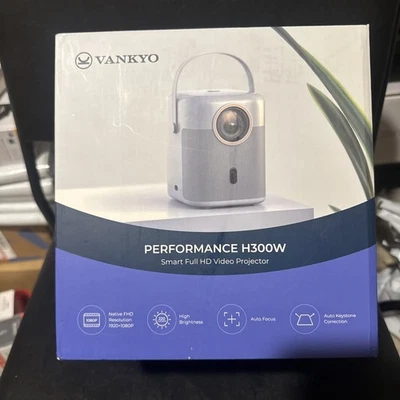 VANKYO Performance H300W Native 1080P Portable Projector, Full HD Wifi NEW - Image 1 of 4