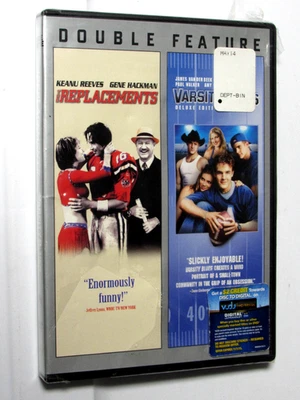 The Replacements/Varsity Blues NEW/SEALED (DVD Double Feature) *torn Shrink FREE - Image 1 of 3