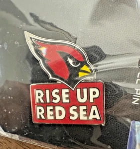 NFL Arizona Cardinals Rise Up Red Sea Lapel Pin Brand New - Picture 1 of 3