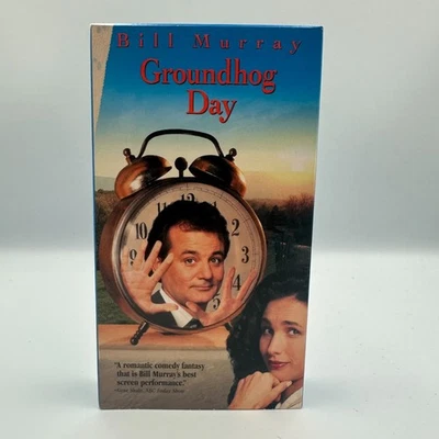 Groundhog Day VHS 1993 Bill Murray Comedy Classic Columbia Tristar - Image 1 of 3