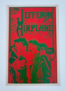 JEFFERSON AIRPLANE ROCK CONCERTR POSTER SALADIN SERIES ORIGINAL 1967 - Picture 1 of 2
