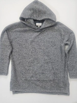 Lou & Grey Womens Sweatshirt Size XS Gray Black Marbled Casual Loungewear Hoodie - Image 1 of 4
