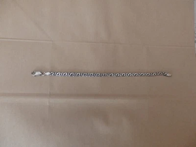 Vinatge 1980's Silver Chain link bracelet - Image 1 of 2