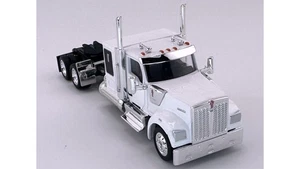 Tractor cama techo plano HO Logistics Kenworth W990 #990073 escala HO 1/87, blanco - Imagen 1 de 3
