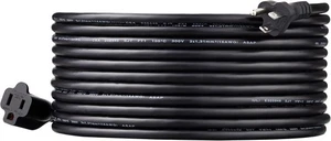 Turbo-Series Black 25 FT Indoor / Outdoor  16/3 Extension Cord  Weatherproof - Picture 1 of 5