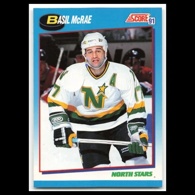 Basil McRae #391 1991 Score Canadian Minnesota North Stars Hockey Card NHL NM - Image 1 of 3