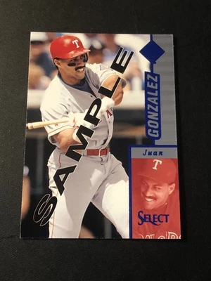 1997 Select Sample Juan Gonzalez #1 - Image 1 of 2