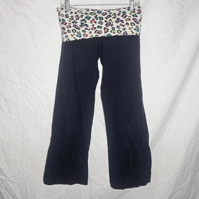 Vintage y2k white rainbow cheetah print low rise flare pants - Изображение 1 из 4
