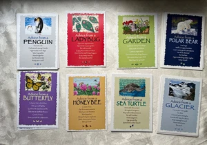 Advice for Life Greeting Cards Lot of 22 Cards with Envelopes Blank Inside - Picture 1 of 11