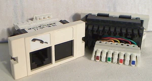 (6) Paquete de 8 conductores enchufe RJ45 HÁGALO USTED MISMO 8 pines bloque de terminal estilo euro - Imagen 1 de 1