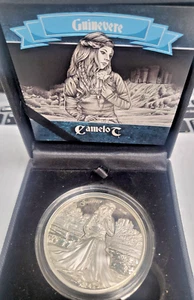 2016 $10 Guinevere - Legends Of Camelot High Relief 2oz Silver Coin O29 - Picture 1 of 5