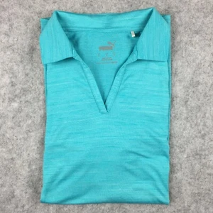 Puma Short-sleeve V-neck Athletic Top, Women's S (Turquoise) - Picture 1 of 8