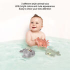 3pcs Baby Bath Toys Clockwork Swimming Small Whale Wind Up Animal Bathtub Toys F
