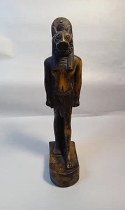 Egyptian Sekhmet's Son Maahes Wearing Sun Disk 11" Resin Statue - Picture 1 of 13
