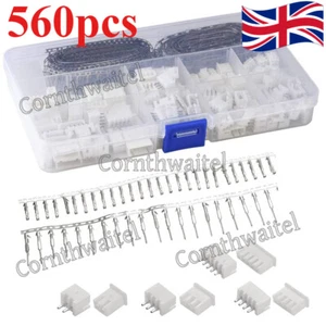 560PCS 2.54mm JST-XH Connector Kit Adapter Cable Terminal Socket M/F 2/3/4/5 PIN - Picture 1 of 12