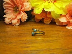 Anillo de moda ajustable de bola turquesa para niñas - Imagen 1 de 3