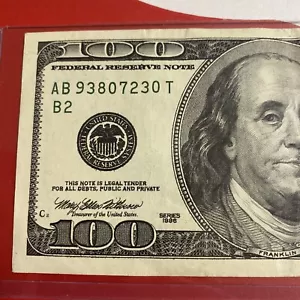 $100 Dollar Bill Note Series 1996 - Picture 1 of 3